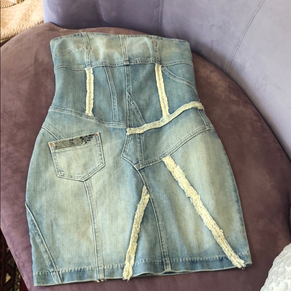 La Rok jeans denim dress size medium
